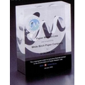 Custom Lucite Award with White Paper